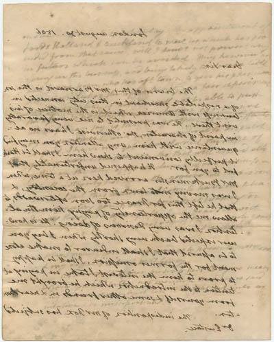 Letter from James Monroe to William Eustis, 30 August 1806 
